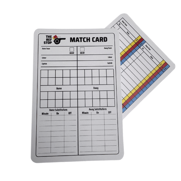 The Ref Stop Match Record Cards 50 Pack