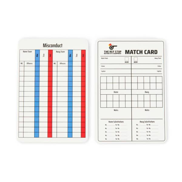 The Ref Stop WALKING FOOTBALL Match Record Cards 50 Pack