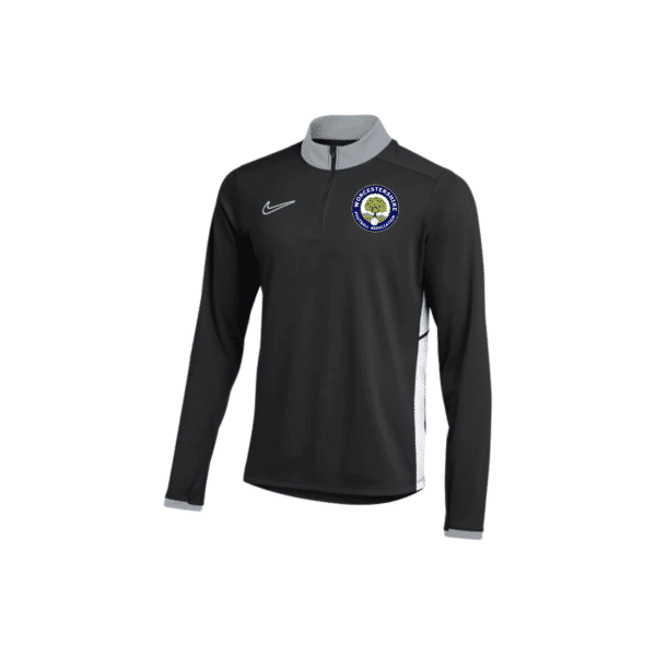 WORCESTERSHIRE FA - NIKE ACADEMY 25 MIDLAYER DRILL TOP – BLACK/WHITE