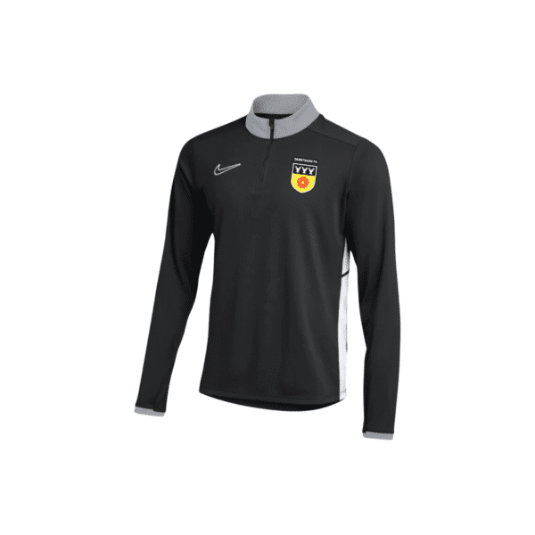 Derbyshire County FA - NIKE ACADEMY 25 MIDLAYER DRILL TOP – BLACK/WHITE