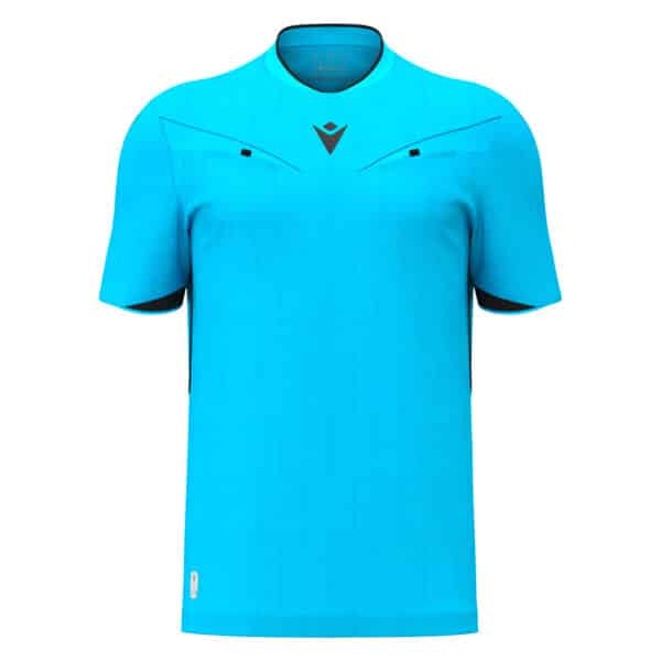 Macron Mendez Referee Shirt S/S Neon Sky
