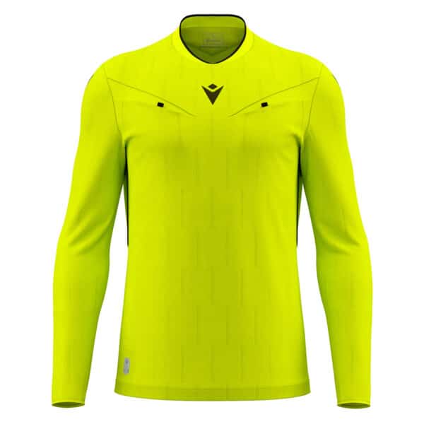 Macron Mendez Referee Shirt L/S Neon Yellow