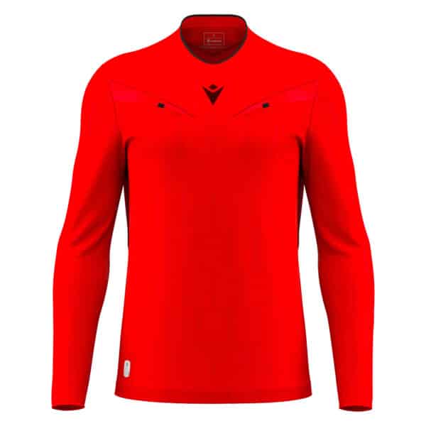 Macron Mendez Referee Shirt L/S Bright Red