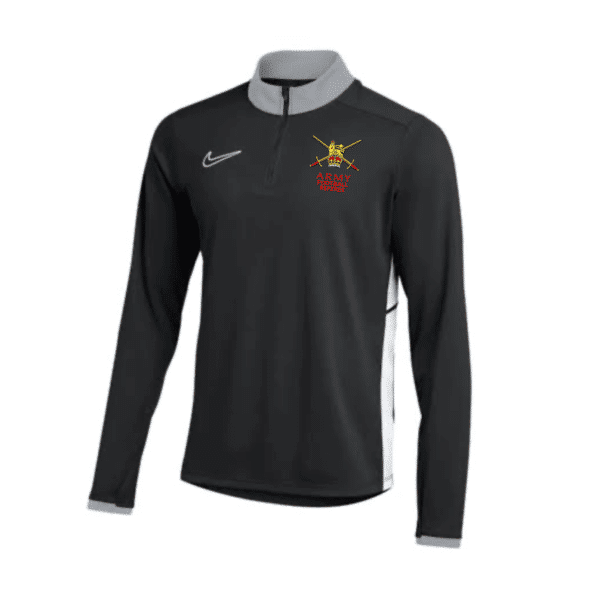 Army FA - NIKE ACADEMY 25 MIDLAYER DRILL TOP – BLACK/WHITE